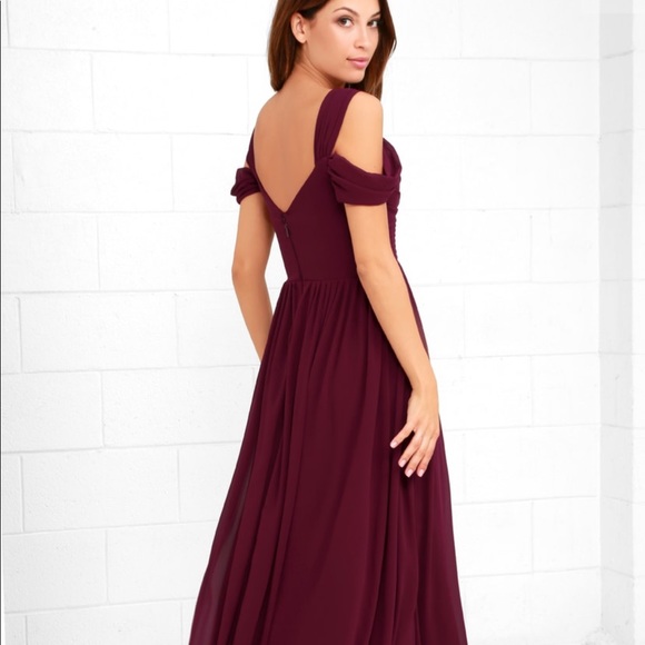 Burgundy Maxi dress - Picture 2 of 3